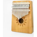 17-tone Kalimba Portable Thumb Piano  Style:Nan Bamboo-Sun God