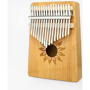 17-tone Kalimba Portable Thumb Piano  Style:Nan Bamboo-Sun God