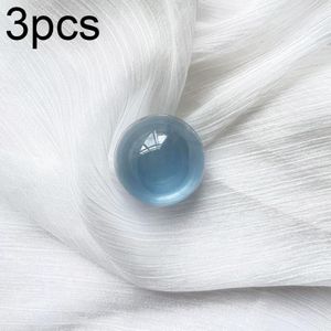 3 stks Transparante Effen Kleur Telefoon Airbag Epoxy Crystal Ball Telescopische Ring Houder (Blauw)