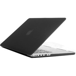 MacBook Pro Retina 15.4 inch Frosted structuur hard Kunststof Hoesje / Case (zwart)