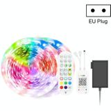 15M 270 LED's Bluetooth Suit Smart Music Sound Control Light Strip Waterdicht 5050 RGB Kleurrijke Sfeer LED Licht strip met 24-toetsen afstandsbediening (EU Plug)