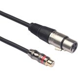 TR026K18-03 RCA female naar XLR female audio kabel  lengte: 0.3 m
