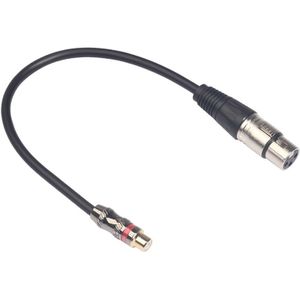 TR026K18-03 RCA female naar XLR female audio kabel  lengte: 0.3 m