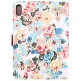 Bloemen Doek Patroon Horizontale Flip Leren Case met Slaap / Wake-up Functie & Houder & Kaart Slots & Portemonnee voor Ipad Mini 6