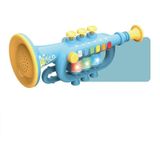 Kinderen Voorschoolse puzzel spelen Simulatie Muziekinstrument  Stijl: 6806 Trompet-Blauw