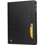 Voor iPad Pro 12.9 (2020) Kneed huidtextuur horizontale flip lederen behuizing met fotoframe & houder & kaartsleuven & wallet(black)