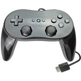 Klassieke bedrade game controller gaming afstandsbediening voor Nintendo Wii (Zwart)