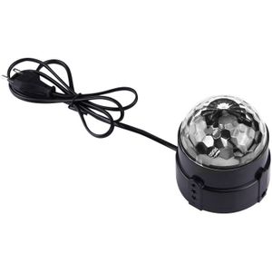 1W x 3 Mini roterende magische balstadium LED licht  met afstandsbediening  VS / EU Plug