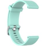 22mm Texture Siliconen polsband horlogeband voor Fossil Gen 5 Carlyle  Gen 5 Julianna  Gen 5 Garrett  Gen 5 Carlyle HR (Groen)