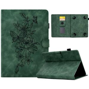 Voor 7 inch tablets Peony Butterfly relif lederen tablethoes