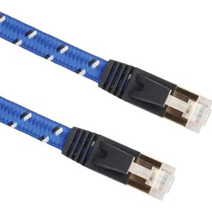 1m goud vergulde CAT-7 10 Gigabit Ethernet-Ultra platte patchkabel voor Modem Router LAN netwerk  gebouwd met afgeschermde RJ45-Connector