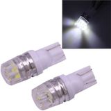 2 stk T10 1 5 60LM 1 LED wit COB LED rem licht voor voertuigen  DC12V(White)