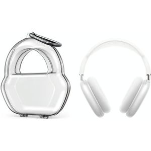 PP Jelly Color Headphone Protective Case voor AirPods Max  met Hook(White)