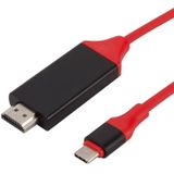 USB-C/type-C 3 1 naar 4K HD HDMI kunststof video kabel  lengte: 2m