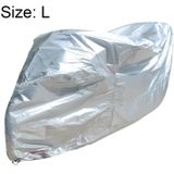 210D Oxford Cloth Motorcycle Electric Car Regenproof Dust-proof Cover  Grootte: L (Zilver)