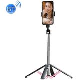 Mobiele telefoon Live Bracket Bluetooth Telescopic Selfie Tripod  High: 100 cm (roestvrij staal)