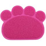 PVC Claw Shaped Cat Litter Mat Pet Placemat Anti-skid Floor Mat Pet Supplies (Lichtblauw)