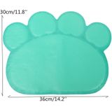 PVC Claw Shaped Cat Litter Mat Pet Placemat Anti-skid Floor Mat Pet Supplies (Lichtblauw)