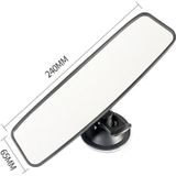 CZC-240 Auto Auto Achter Visieverbruik Mirror Stelspiegel Verstelbare zuigbeker Flat Mirror (Wit)