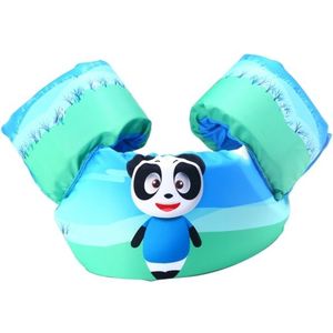 Panda patroon kinderen zwemmen van levensreddende apparatuur drijfvermogen badpak Vest mouwen terug drijvende Arm zwemmen snorkelen pak  grootte ringen: 86cm  geschikt voor 2-7 jaar  drijfvermogen binnen 10-30kg Baby gebruik