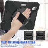 Silicone + PC Protective Case with Holder & Shoulder Strap For iPad mini 6(Black)