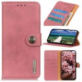 Voor Oppo Reno7 SE 5G Khazneh Cowhide Texture Flip Leather Telefoon Case (Pink)