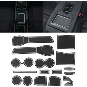 Auto water Cup poort slot matten kunststof wit lichtgevende anti-slip interieur deur pad voor Nissan X-Trail 2013-2016