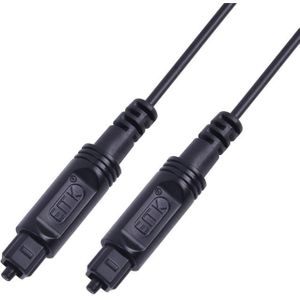 2m EMK OD2.2mm Digital Audio Glasvezel Kabel Plastic Speaker Balance Cable(Zwart)