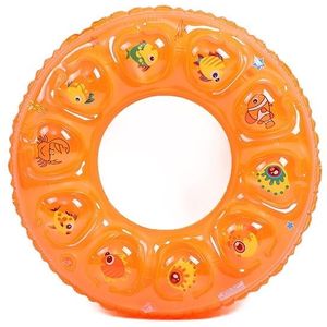 10 PCS Cartoon Patroon Dubbele Airbag verdikt opblaasbare zwemmen ring Crystal Zwemmen Ring  Grootte: 80 cm (Oranje)