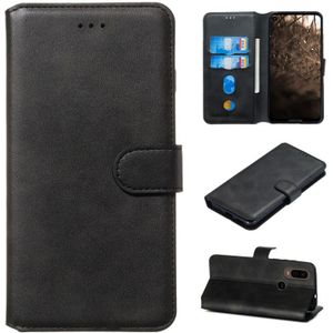 Voor Motorola MOTO G8 / P40 Power / One Action Classic Calf Texture Horizontal Flip PU Leather Case  met Holder & Card Slots & Wallet(Black)