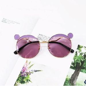 Mode Kids muis vorm zonnebril kinderen Tint Lens Ultraviolet-proof gepolariseerde Sunglasses(Purple)