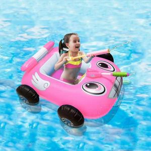 Opblaasbare bumper autostoel kinderen water straal zwemmen ring buiten pool spelen speelgoed