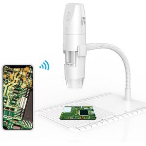 316 50-1000X instelbare Smart WiFi USB digitale Microscoop (wit)