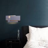 Zwarte cirkel 18W creatieve eenvoudige slaapkamer bed woonkamer Restaurant Hotel studiezaal gang gangpad licht LED toren stack wand lamp (warm licht)