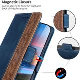 Voor Xiaomi Redmi Note 11 International Stitching Side-Magnetic RFID lederen telefooncase (Royal Blue)