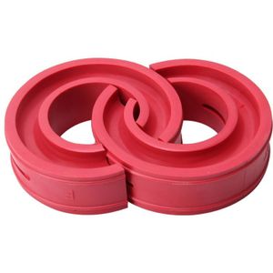 2 PC's auto Auto D Type Shock Absorber voorjaar Bumper kussen Buffer Power  Spring afstand: 22mm  collodale hoogte: 43mm(Red)