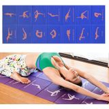 YM15C Draagbare Reizen Dikke Fold Yoga Pad Student Nnap Mat  Dikte: 8mm (Blue Print)