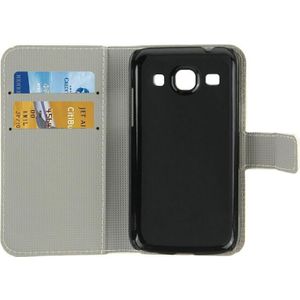 Samsung Galaxy Core Plus / G3500 horizontaal Kersen bloesem patroon PU leren Flip Hoesje met houder en opbergruimte voor pinpassen & geld