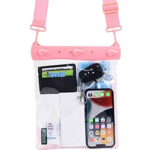 Tteoobl T-019A Sundries Storage Bag Phone Waterproof Shoulder Messenger Bag  Size: One Code(Pink)