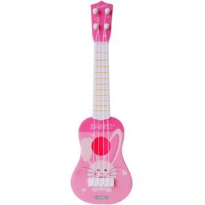 Pink Rabbit kleine simulatie muziek instrument mini vier snaren speelbaar ukulele vroege kindertijd onderwijs muziek speelgoed