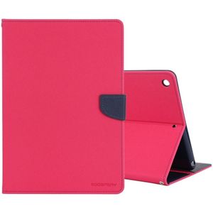 GOOSPERY FANCY DIARY voor iPad 10.2 Cross Texture Leather Case met Card Slot & Holder & Wallet (Rose Red)