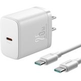 JOYROOM JR-TCF11 25W USB-C / Type-C poort snellader met kabelset  Amerikaanse stekker