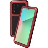 Voor Galaxy S20 Ultra LOVE MEI Metal Shockproof Waterproof Dustproof Protective Case(Red)