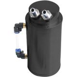 Automotive ronde olie filter pot Power gemodificeerde motorolie ademende pot (zwart)