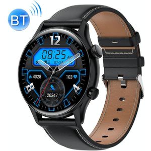 Ochstin 5HK8 Pro 1 36 inch rond scherm Bloedzuurstof Bloeddrukbewaking Bluetooth Smart Watch  band: leer