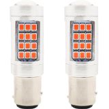 2 PCS 1157 / BAY15D DC12V / 2.2W auto stroboscoop remlichten met 42LEDs SMD-2835 lampen (rood licht)