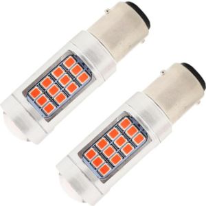 2 PCS 1157 / BAY15D DC12V / 2.2W auto stroboscoop remlichten met 42LEDs SMD-2835 lampen (rood licht)