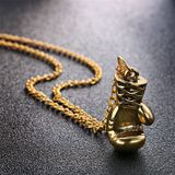 Punk Retro Mini Bokshandschoen Necklace(gold)