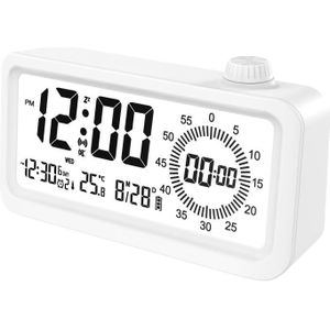 Visuele timer-wekker Dubbel display LCD-tijdherinnering