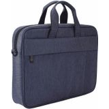 DJ03 waterdichte anti-kras anti-diefstal n-schouder handtas voor 13 3 inch laptops  met koffer gordel (marineblauw)